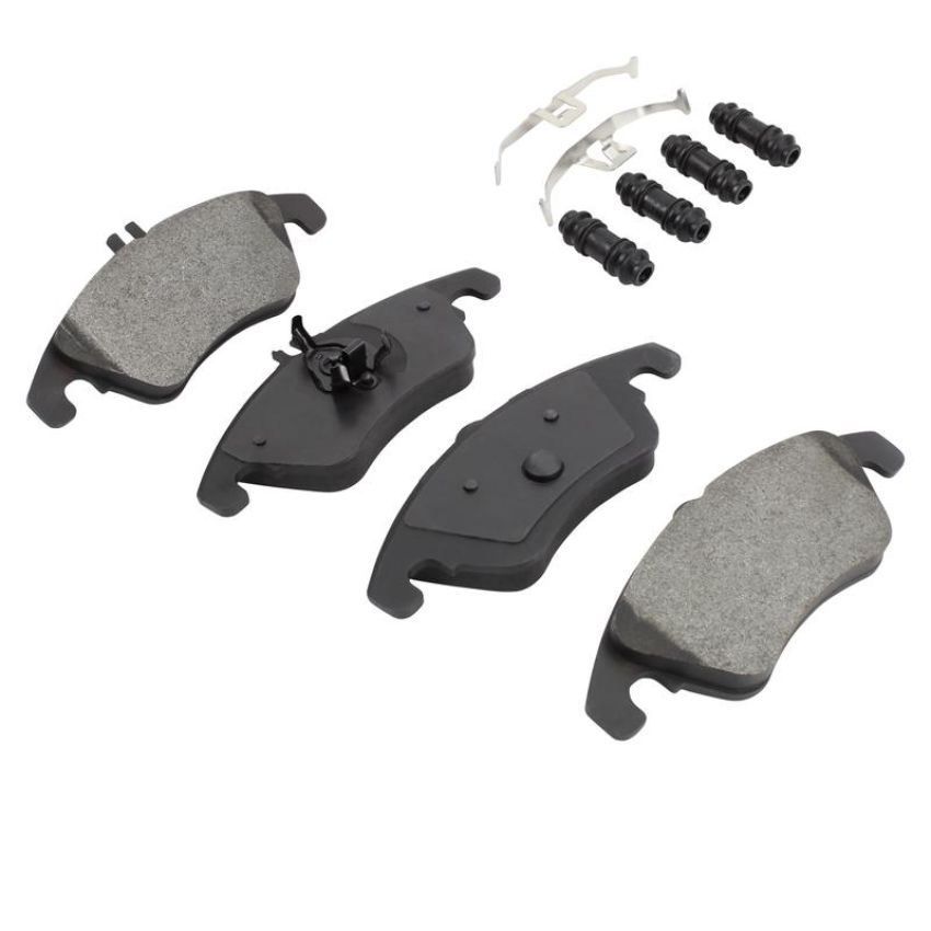 MPA 1003-1342M Quality-Built Black Series Semi-Metallic Brake Pads w/ Hardware