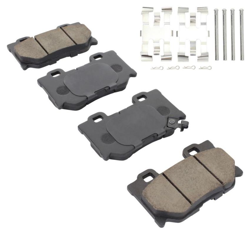 MPA 1003-1347C Quality-Built Black Series Ceramic Brake Pads w/ Hardware