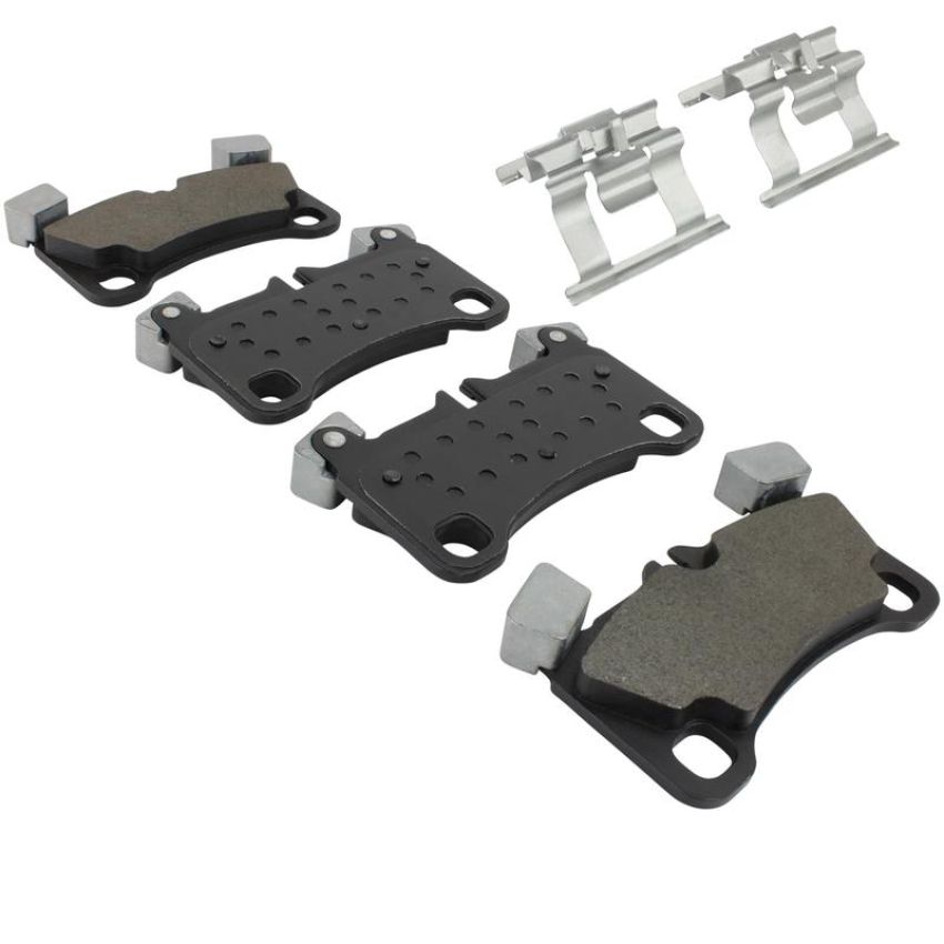MPA 1003-1350M Quality-Built Black Series Semi-Metallic Brake Pads w/ Hardware
