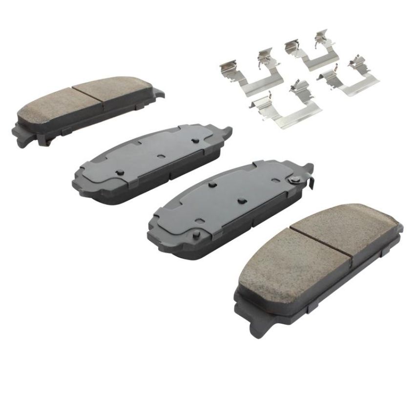 MPA 1003-1351C Quality-Built Black Series Ceramic Brake Pads w/ Hardware