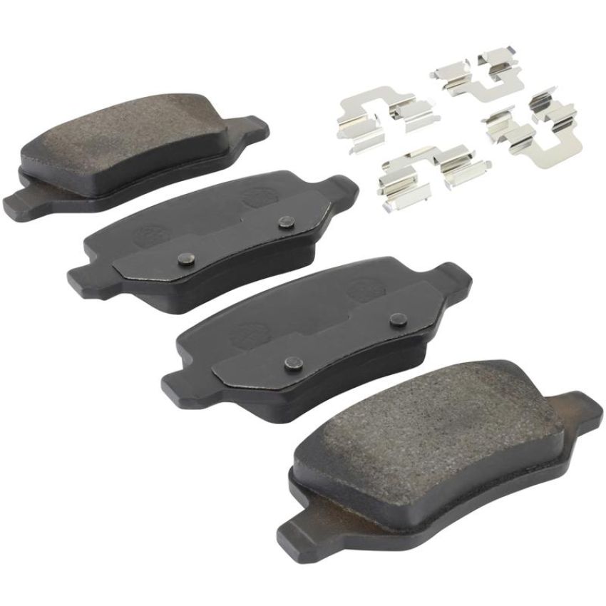 MPA 1003-1358M Quality-Built Black Series Semi-Metallic Brake Pads w/ Hardware