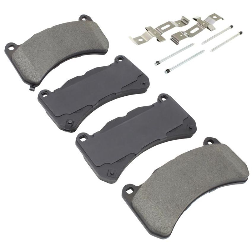 MPA 1003-1365M Quality-Built Black Series Semi-Metallic Brake Pads w/ Hardware
