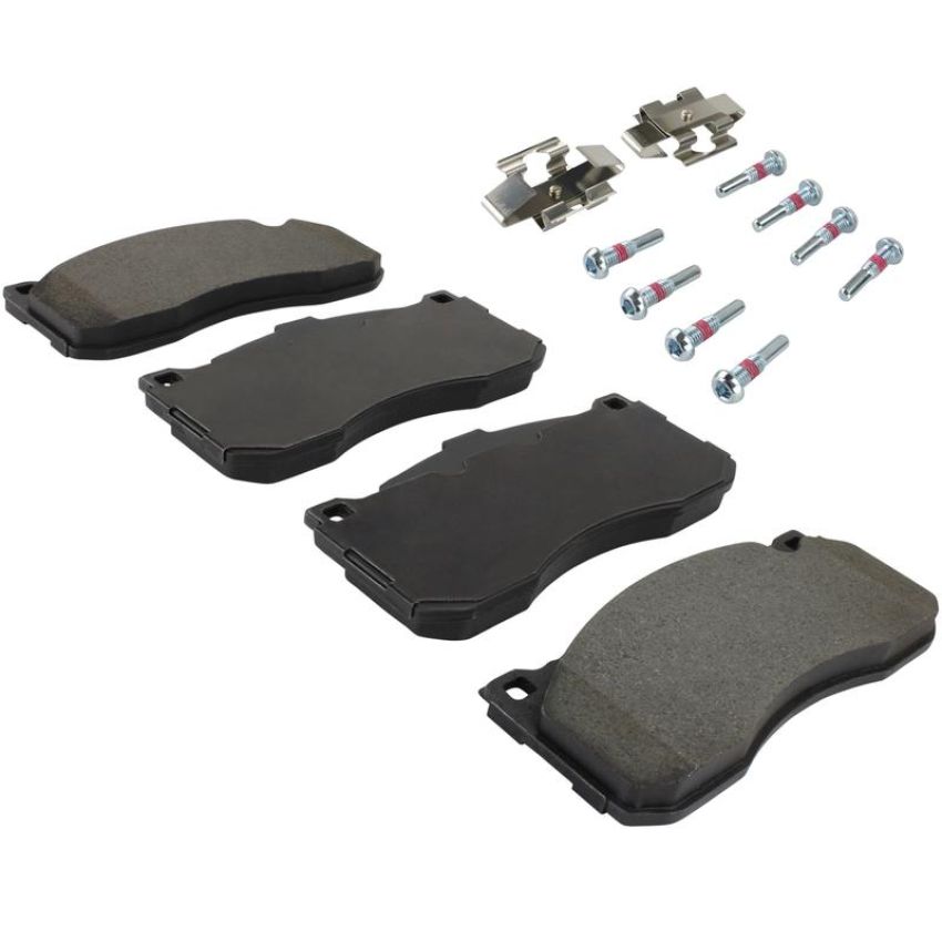 MPA 1003-1371M Quality-Built Black Series Semi-Metallic Brake Pads w/ Hardware