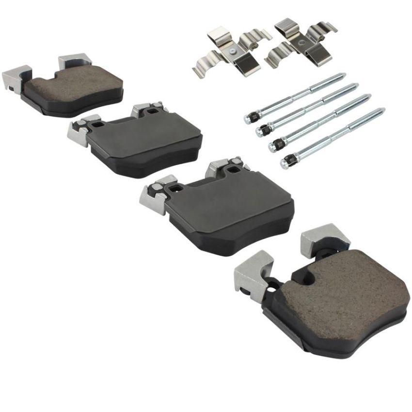 MPA 1003-1372C Quality-Built Black Series Ceramic Brake Pads w/ Hardware