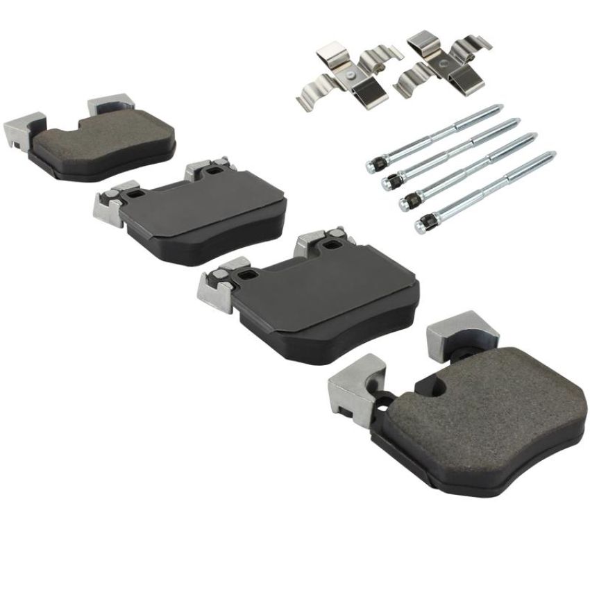 MPA 1003-1372M Quality-Built Black Series Semi-Metallic Brake Pads w/ Hardware