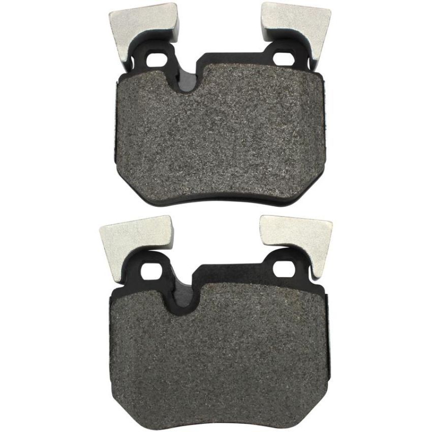 MPA 1003-1372M Quality-Built Black Series Semi-Metallic Brake Pads w/ Hardware