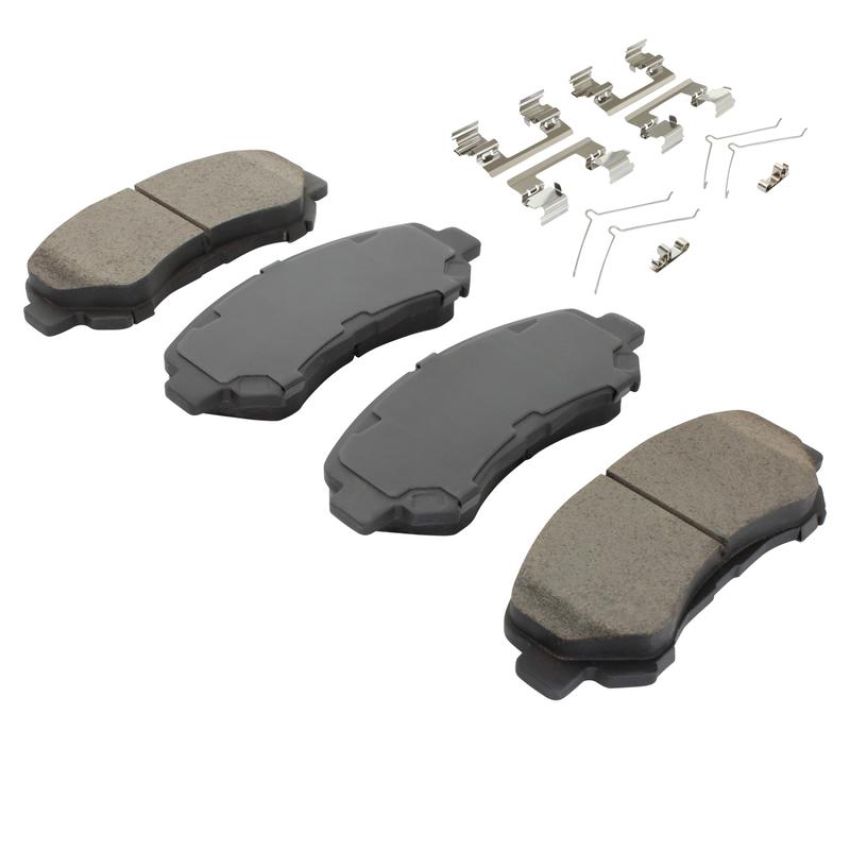 MPA 1003-1374C Quality-Built Black Series Ceramic Brake Pads w/ Hardware