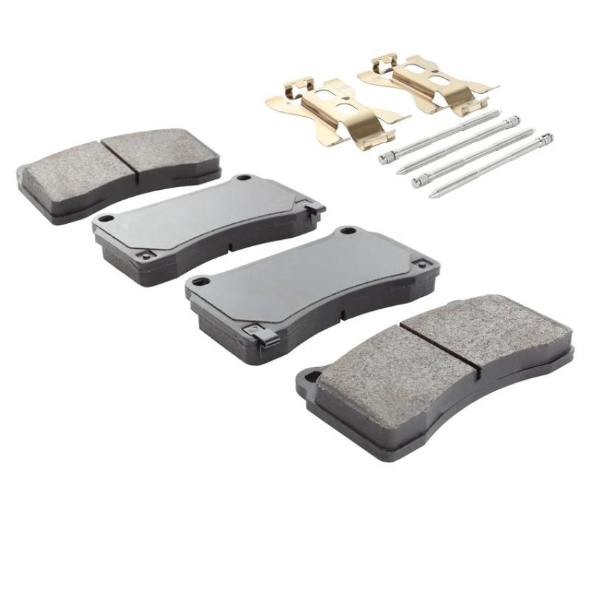 MPA 1003-1383M Quality-Built Black Series Semi-Metallic Brake Pads w/ Hardware