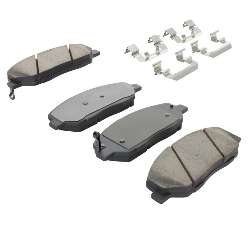MPA 1003-1384C Quality-Built Black Series Ceramic Brake Pads w/ Hardware