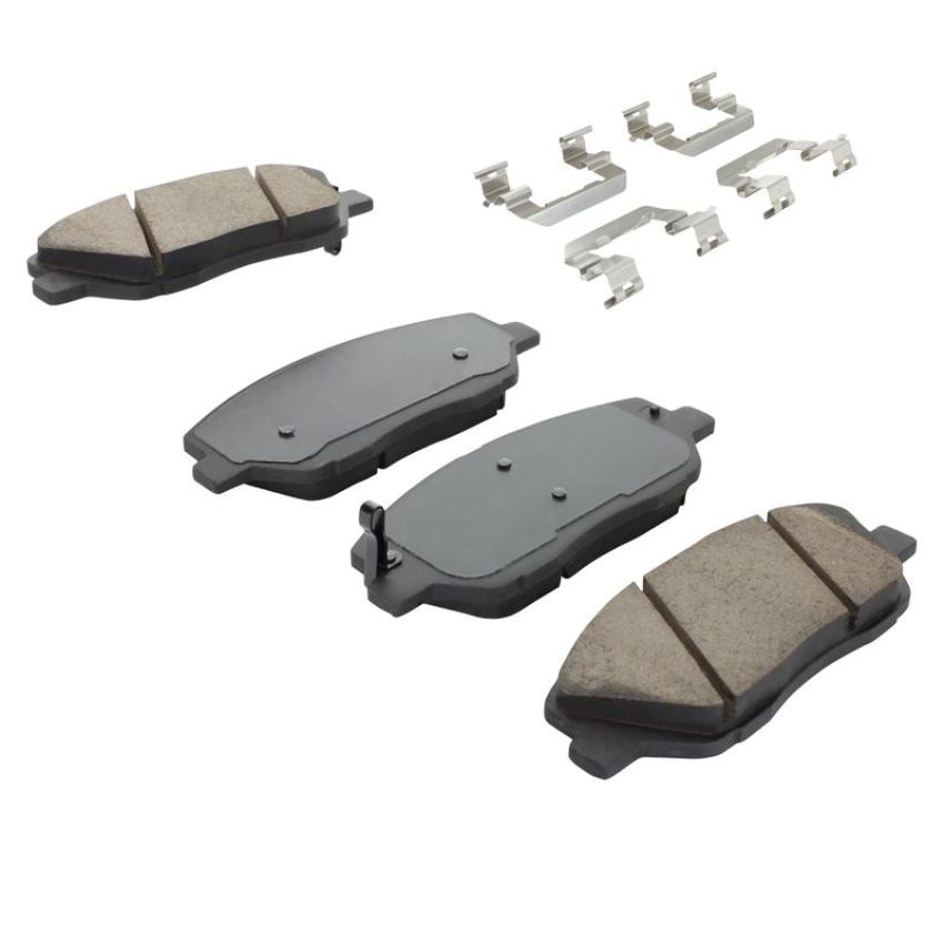 MPA 1003-1385C Quality-Built Black Series Ceramic Brake Pads w/ Hardware