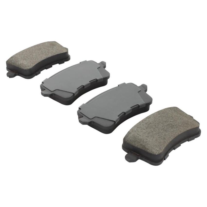 MPA 1003-1386AM Quality-Built Black Series Semi-Metallic Brake Pads w/ Hardware