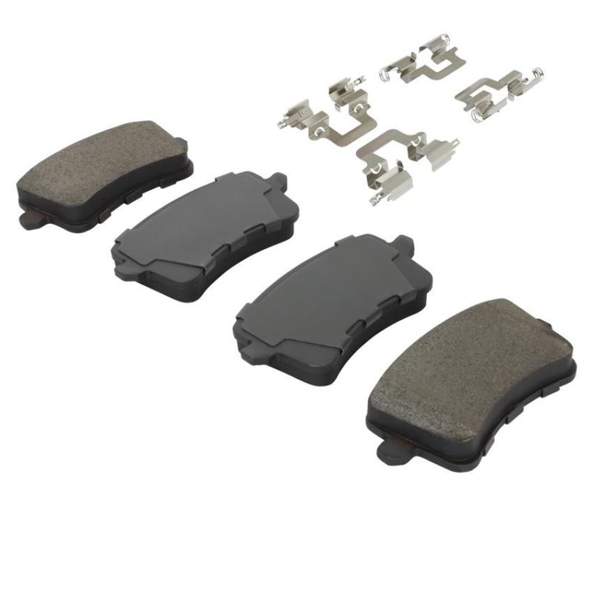 MPA 1003-1386M Quality-Built Black Series Semi-Metallic Brake Pads w/ Hardware