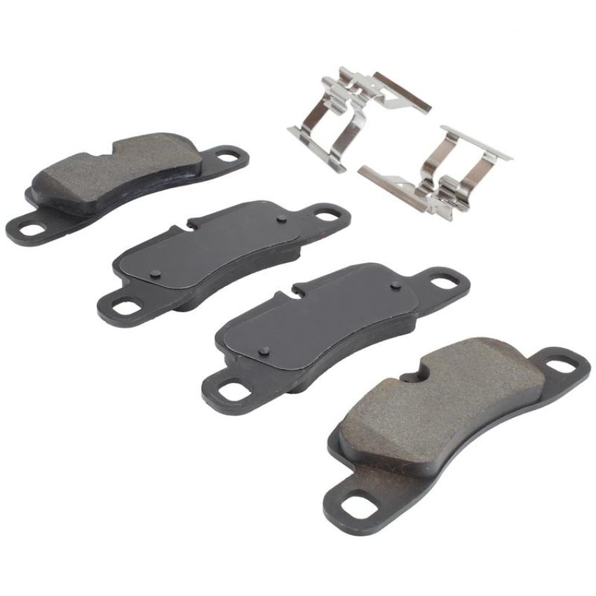 MPA 1003-1390AM Quality-Built Black Series Semi-Metallic Brake Pads w/ Hardware