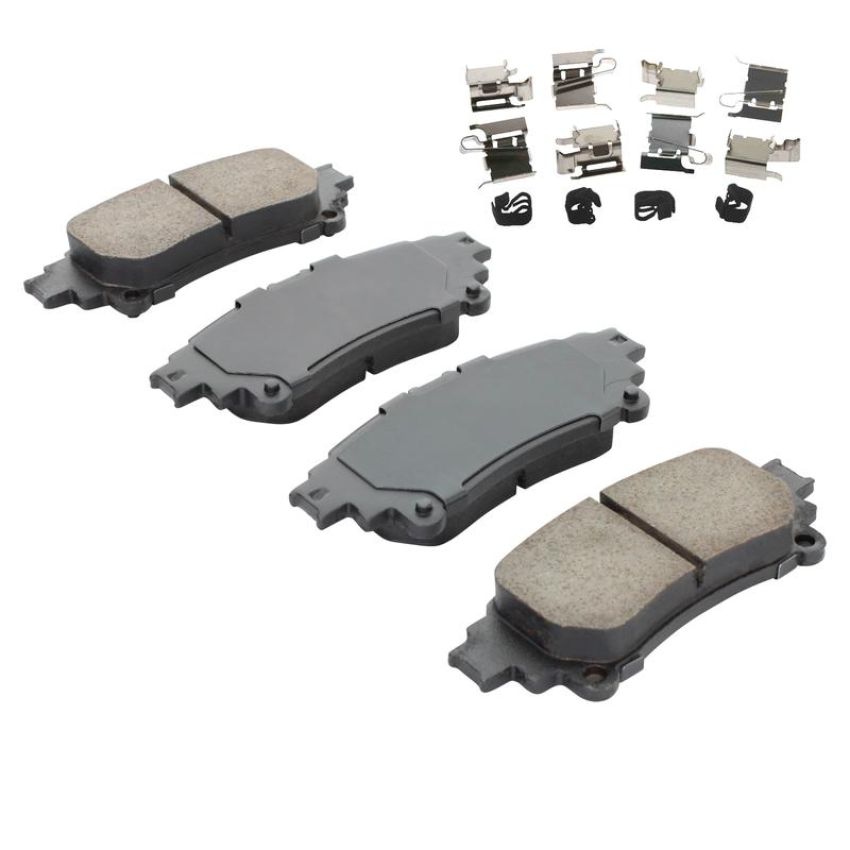 MPA 1003-1391AC Quality-Built Black Series Ceramic Brake Pads w/ Hardware