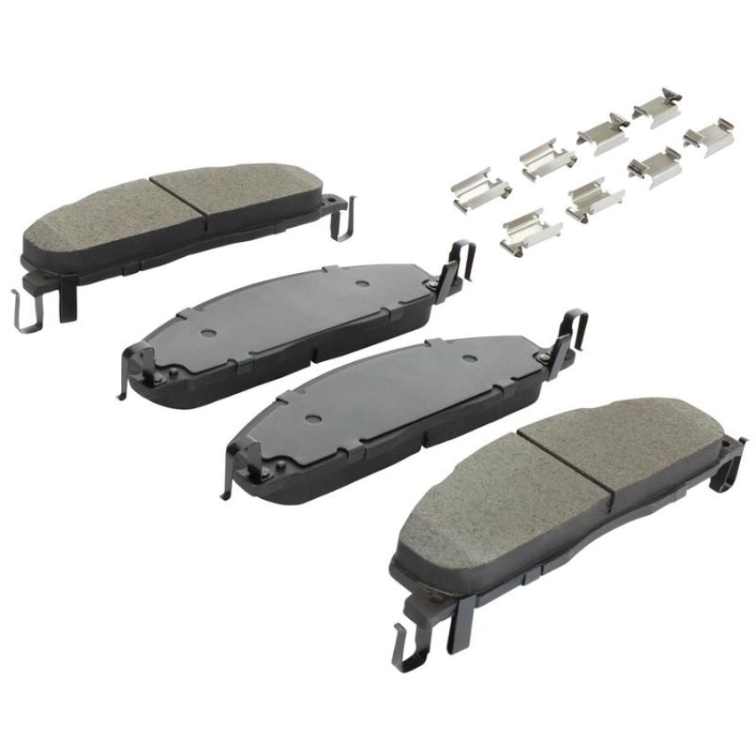 MPA 1003-1400M Quality-Built Black Series Semi-Metallic Brake Pads w/ Hardware