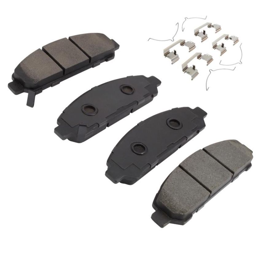 MPA 1003-1401M Quality-Built Black Series Semi-Metallic Brake Pads w/ Hardware