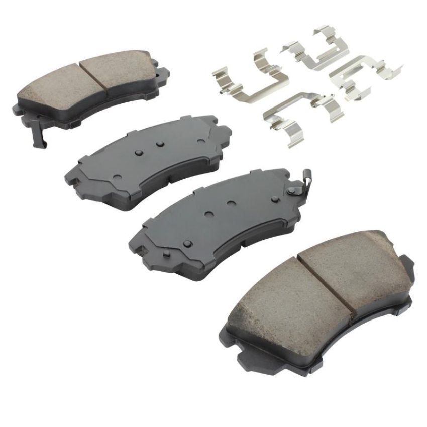 MPA 1003-1404C Quality-Built Black Series Ceramic Brake Pads w/ Hardware