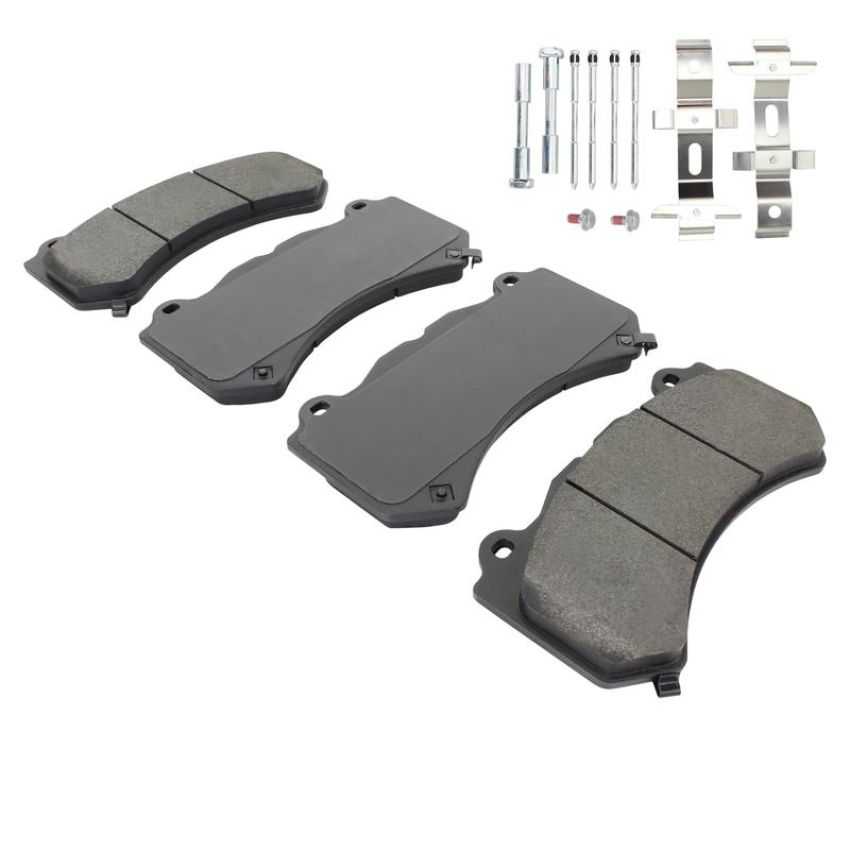 MPA 1003-1405M Quality-Built Black Series Semi-Metallic Brake Pads w/ Hardware