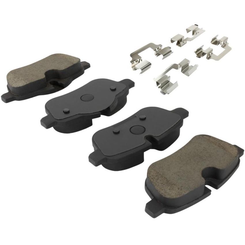 MPA 1003-1433C Quality-Built Black Series Ceramic Brake Pads w/ Hardware