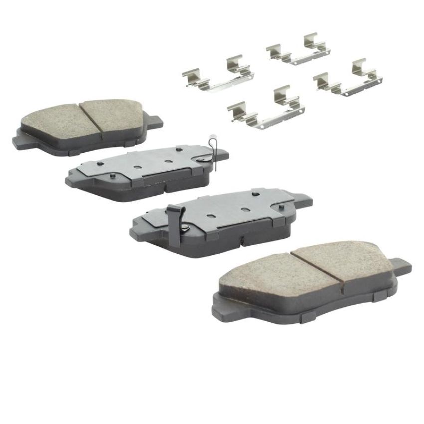 MPA 1003-1444C Quality-Built Black Series Ceramic Brake Pads w/ Hardware