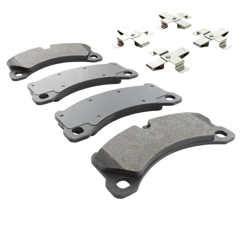 MPA 1003-1452M Quality-Built Black Series Semi-Metallic Brake Pads w/ Hardware