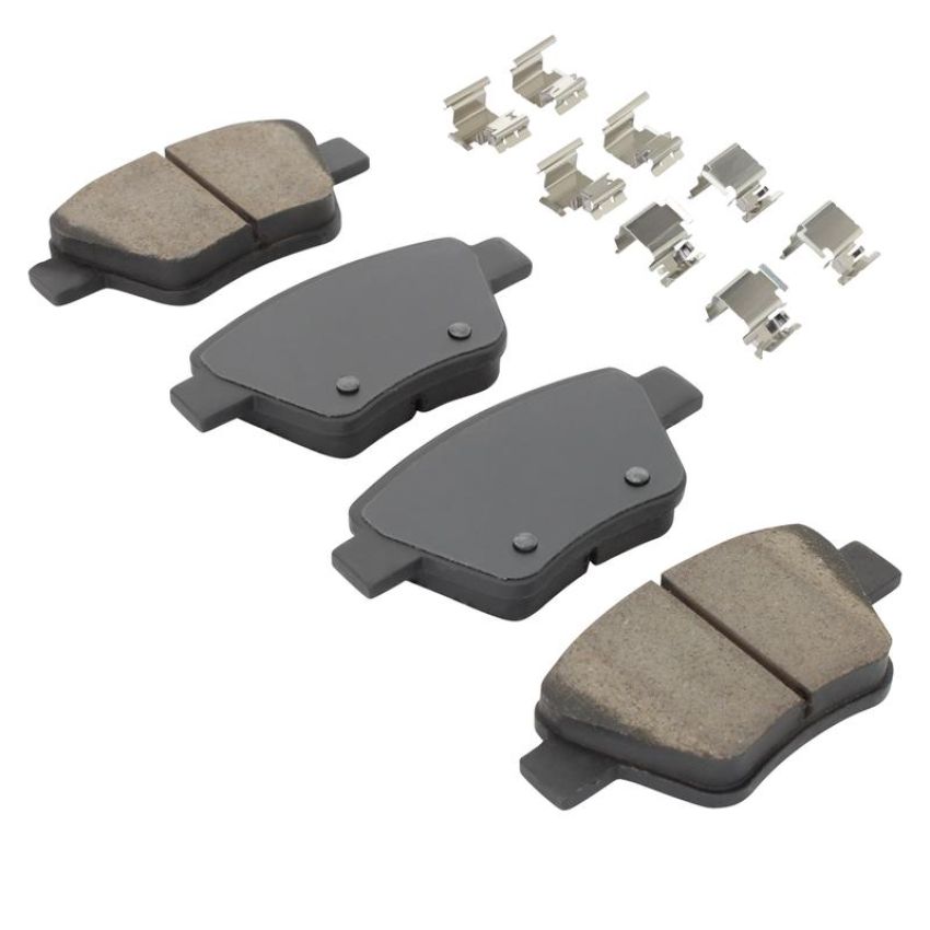 MPA 1003-1456M Quality-Built Black Series Semi-Metallic Brake Pads w/ Hardware
