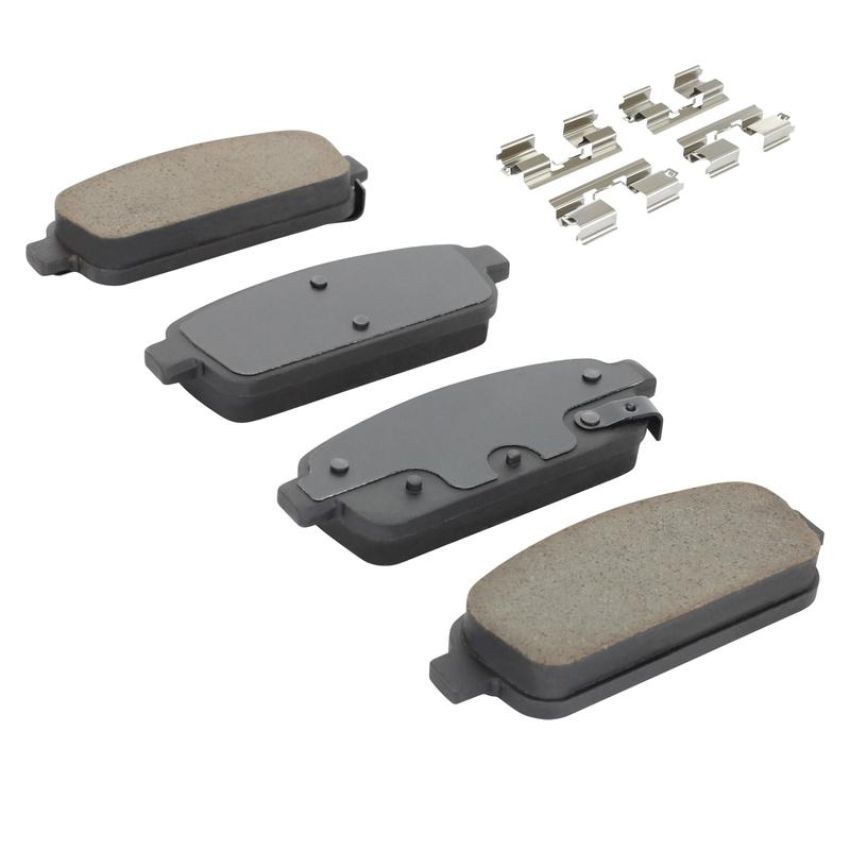 MPA 1003-1468C Quality-Built Black Series Ceramic Brake Pads w/ Hardware