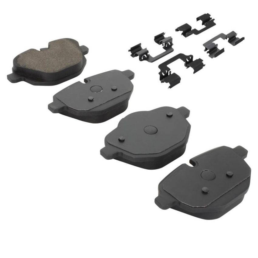 MPA 1003-1473C Quality-Built Black Series Ceramic Brake Pads w/ Hardware