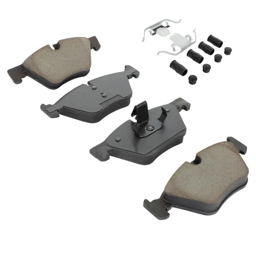 MPA 1003-1504C Quality-Built Black Series Ceramic Brake Pads w/ Hardware