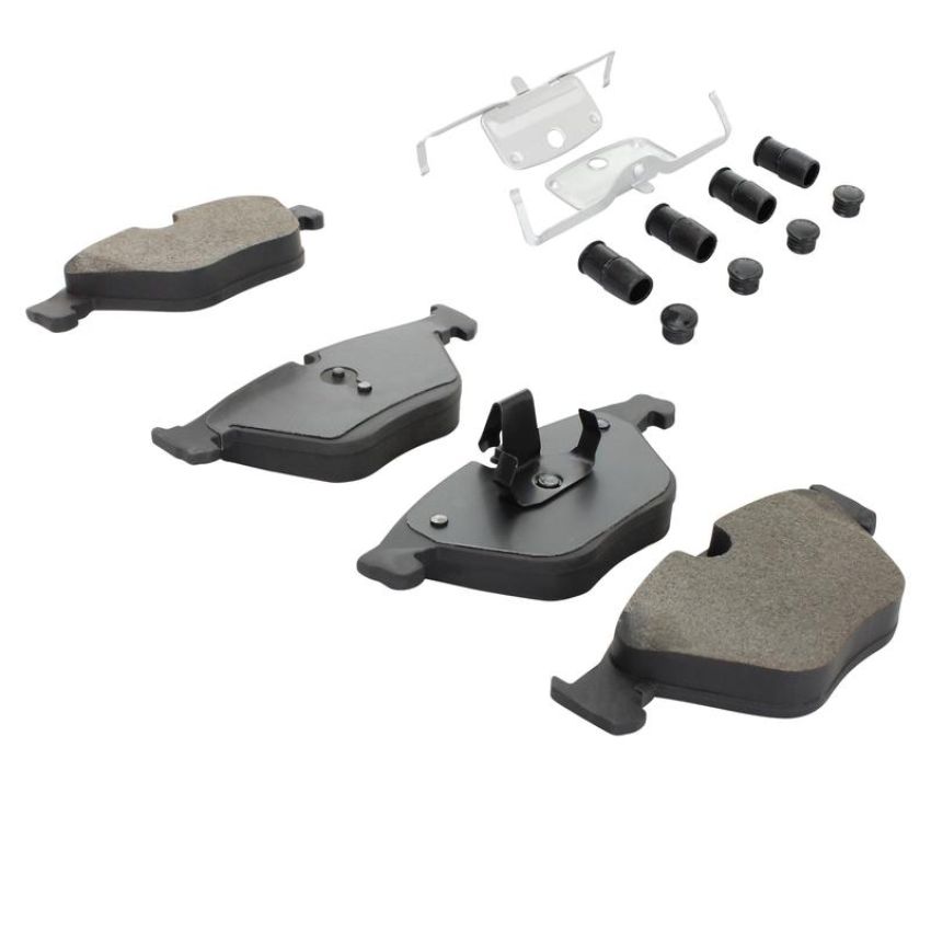 MPA 1003-1505M Quality-Built Black Series Semi-Metallic Brake Pads w/ Hardware