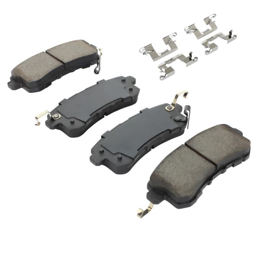 MPA 1003-1510C Quality-Built Black Series Ceramic Brake Pads w/ Hardware