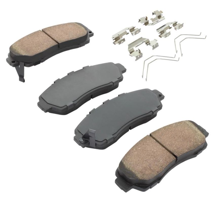 MPA 1003-1521C Quality-Built Black Series Ceramic Brake Pads w/ Hardware