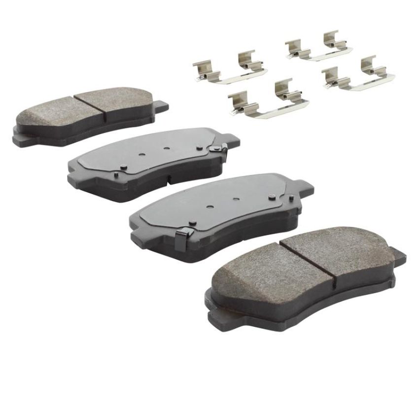 MPA 1003-1543AM Quality-Built Black Series Semi-Metallic Brake Pads w/ Hardware