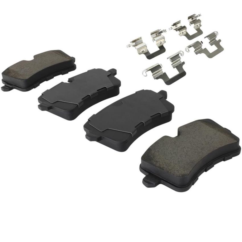 MPA 1003-1547AM Quality-Built Black Series Semi-Metallic Brake Pads w/ Hardware