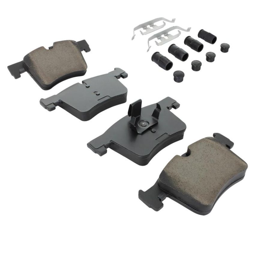 MPA 1003-1561M Quality-Built Black Series Semi-Metallic Brake Pads w/ Hardware