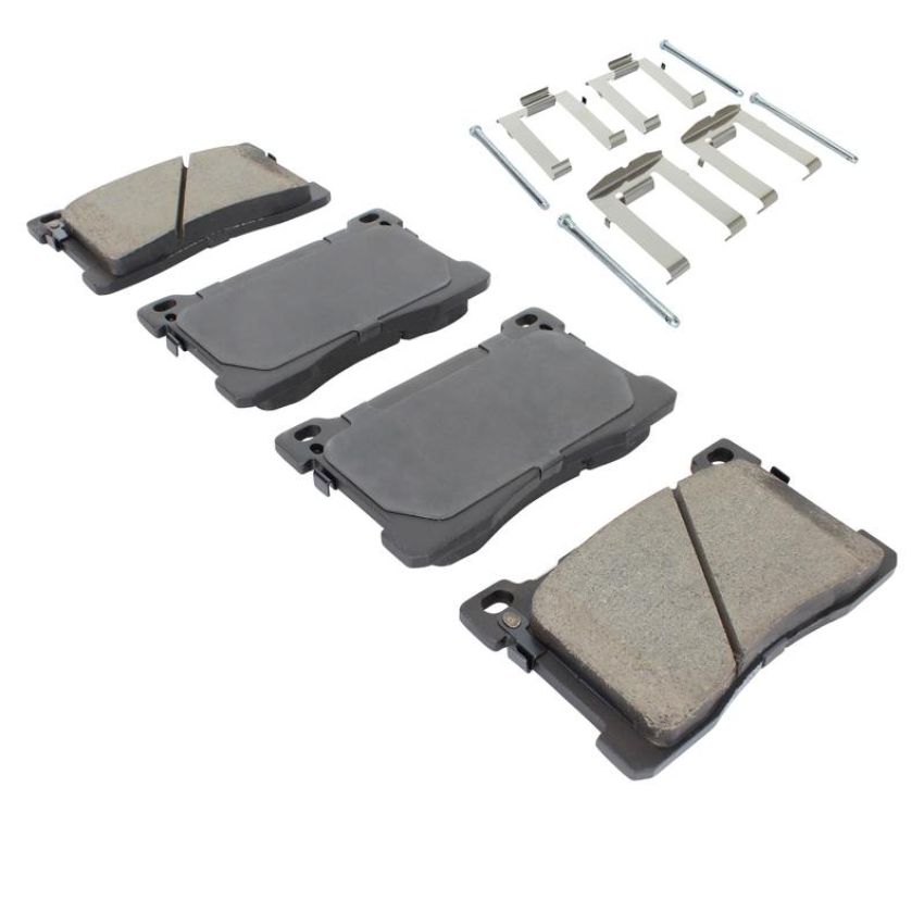 MPA 1003-1576C Quality-Built Black Series Ceramic Brake Pads w/ Hardware