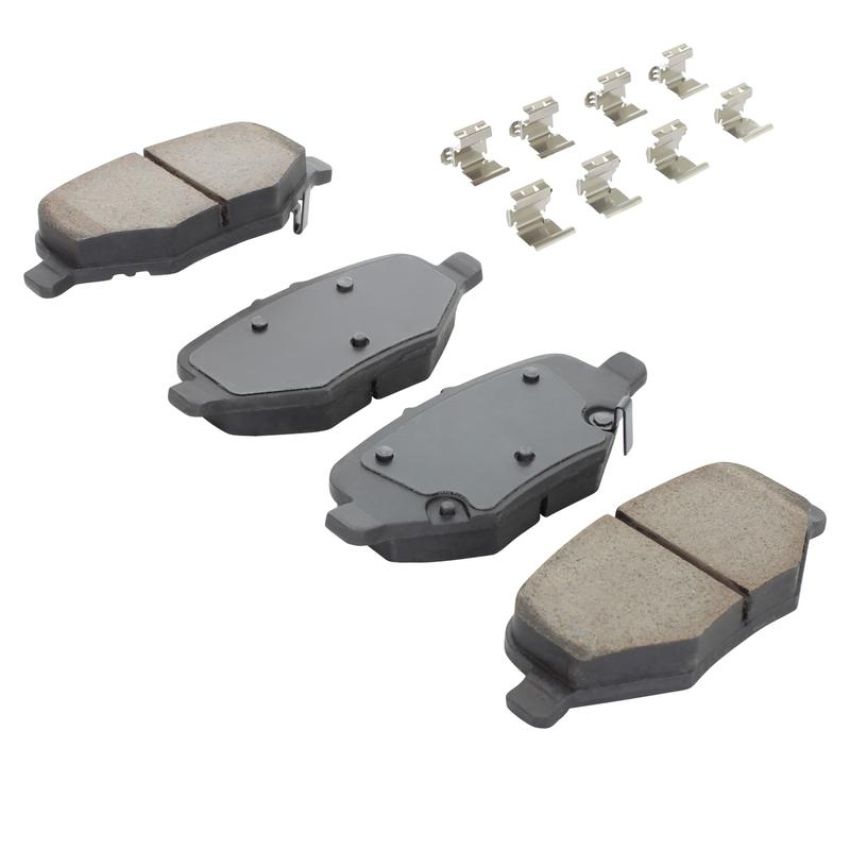 MPA 1003-1612C Quality-Built Black Series Ceramic Brake Pads w/ Hardware