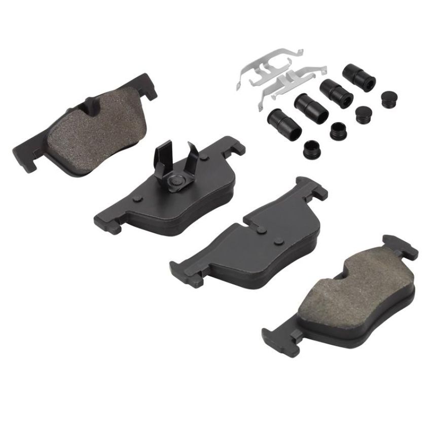 MPA 1003-1613M Quality-Built Black Series Semi-Metallic Brake Pads w/ Hardware
