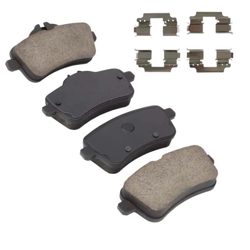 MPA 1003-1630AC Quality-Built Black Series Ceramic Brake Pads w/ Hardware