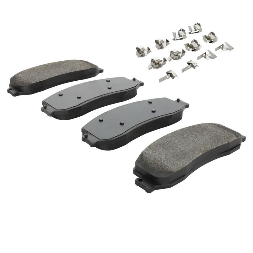 MPA 1003-1631M Quality-Built Black Series Semi-Metallic Brake Pads w/ Hardware