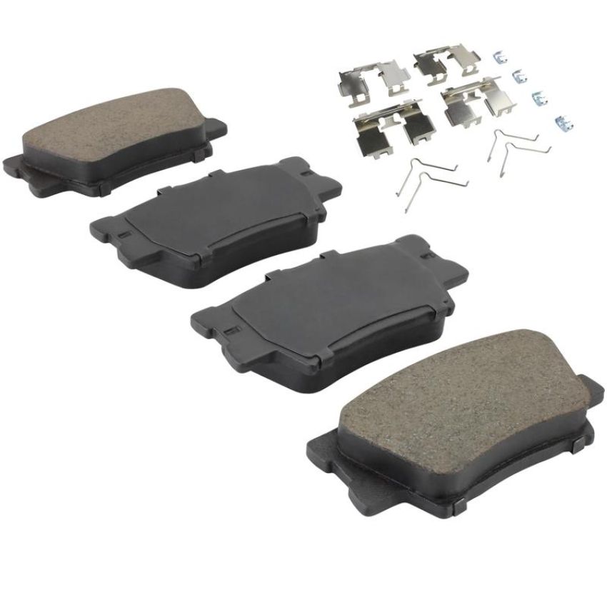 MPA 1003-1632C Quality-Built Black Series Ceramic Brake Pads w/ Hardware
