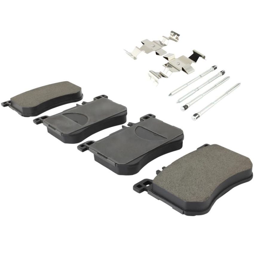 MPA 1003-1670M Quality-Built Black Series Semi-Metallic Brake Pads w/ Hardware