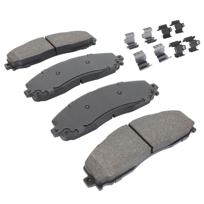 MPA 1003-1691M Quality-Built Black Series Semi-Metallic Brake Pads w/ Hardware