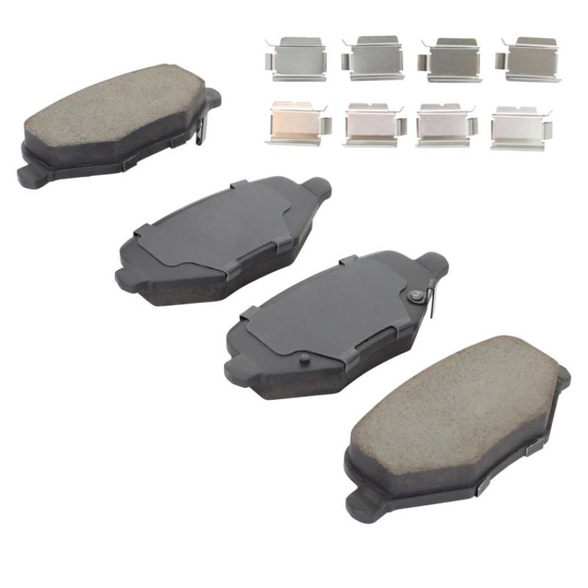 MPA 1003-1719C Quality-Built Black Series Ceramic Brake Pads w/ Hardware