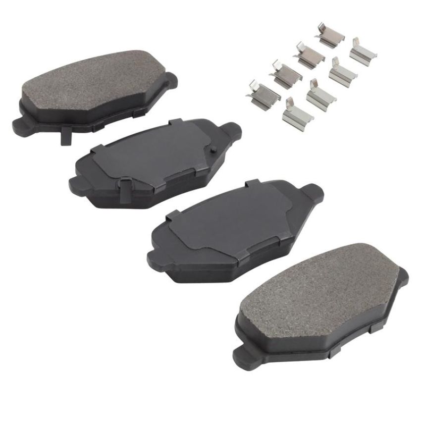 MPA 1003-1719M Quality-Built Black Series Semi-Metallic Brake Pads w/ Hardware