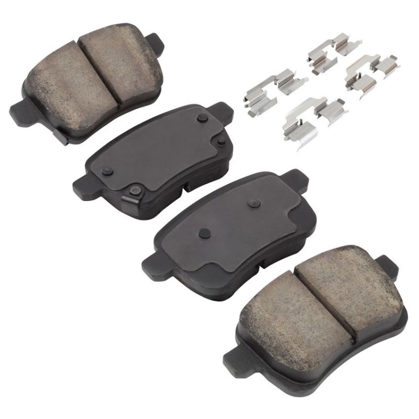MPA 1003-1722C Quality-Built Black Series Ceramic Brake Pads w/ Hardware