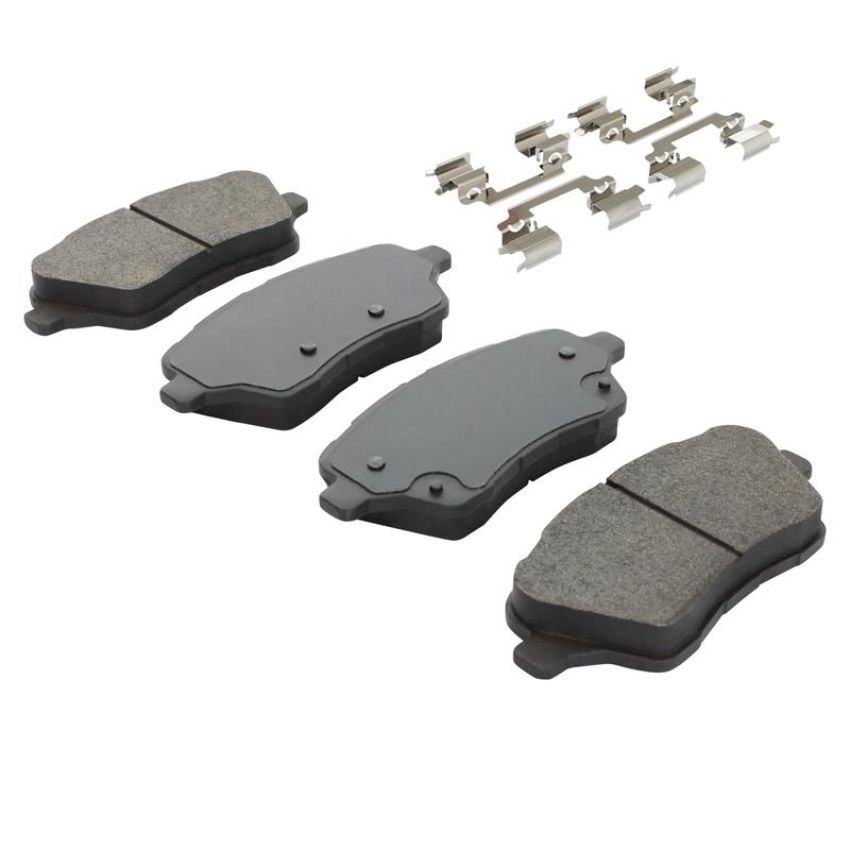 MPA 1003-1730M Quality-Built Black Series Semi-Metallic Brake Pads w/ Hardware