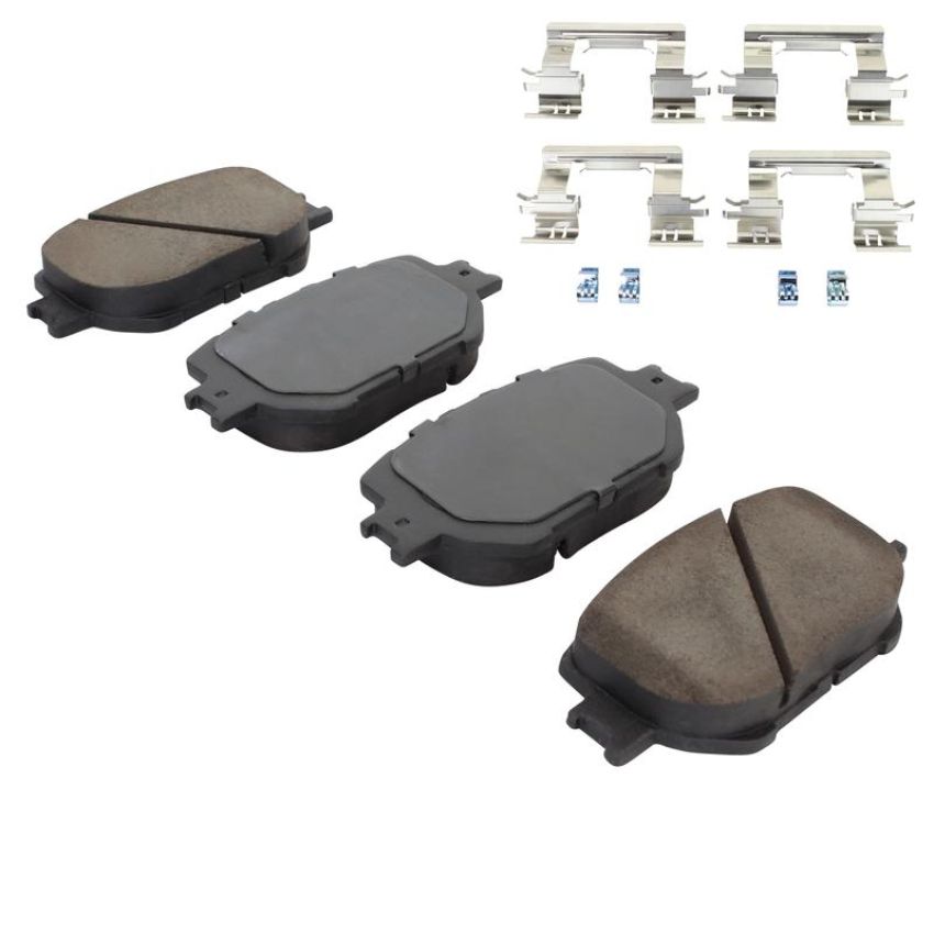 MPA 1003-1733C Quality-Built Black Series Ceramic Brake Pads w/ Hardware