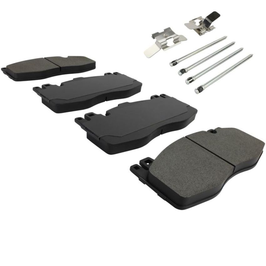 MPA 1003-1738M Quality-Built Black Series Semi-Metallic Brake Pads w/ Hardware