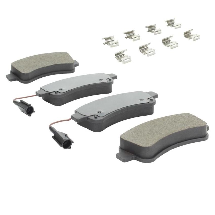MPA 1003-1746AM Quality-Built Black Series Semi-Metallic Brake Pads w/ Hardware